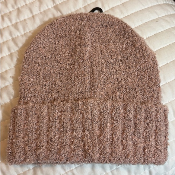 Common Good Beanie - Dusty Rose Textured Knit - Picture 3 of 5